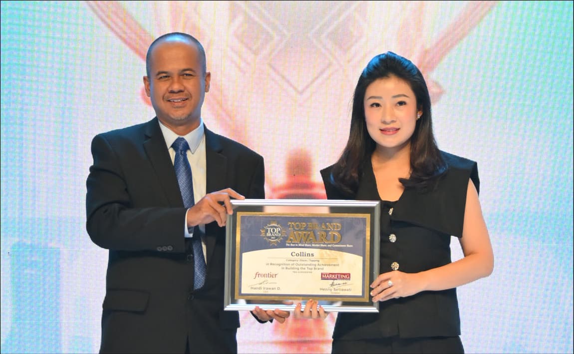 Collins Raih Penghargaan Top Brand Dua Tahun Berturut-turut
