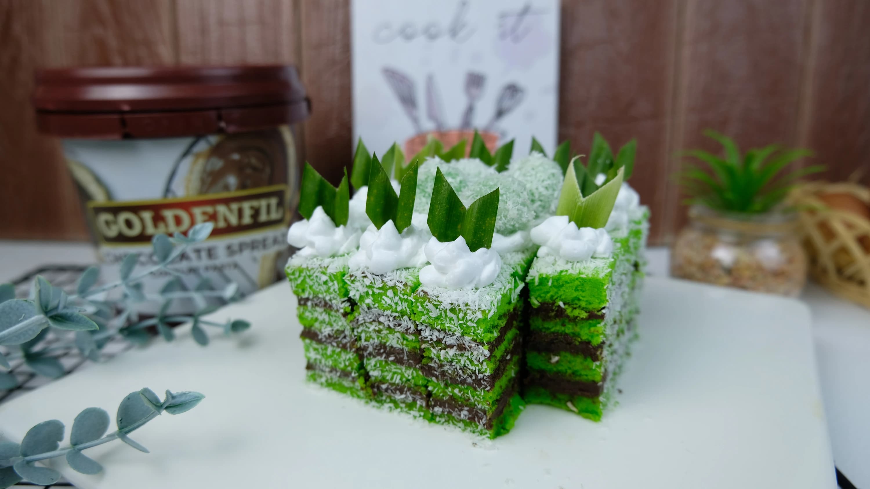 Cake Klepon Choco Pandan